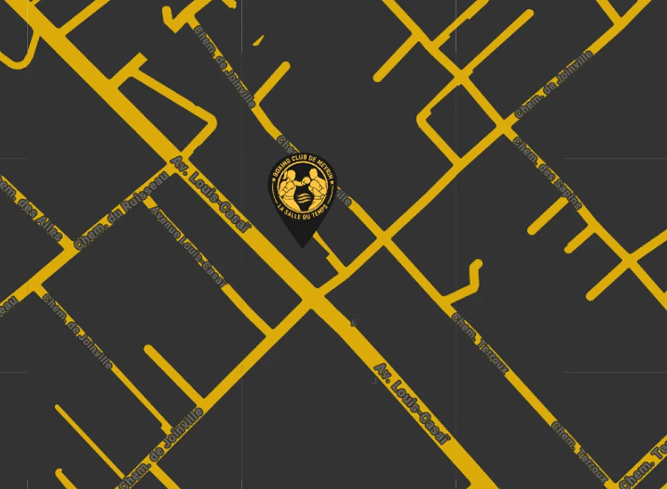 Map showing the Boxing Club de Meyrin location